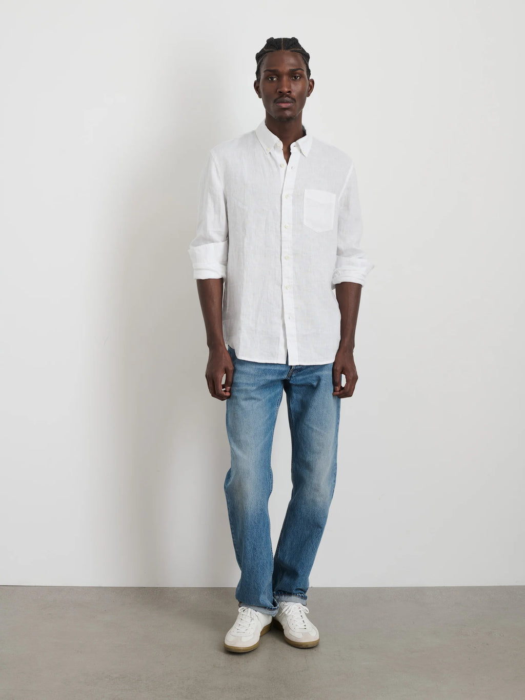 Alex Mill Mill Shirt in Linen- White
