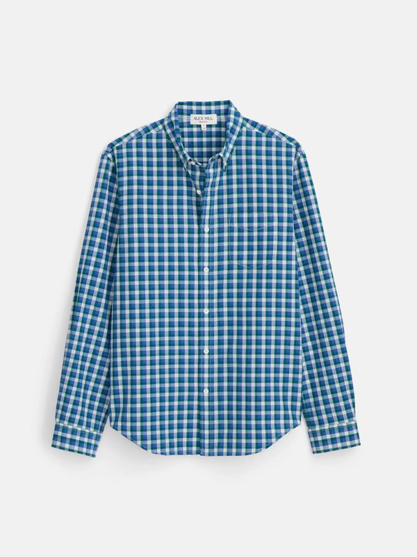 Alex Mill Mill Shirt in Madras - Blue/Green