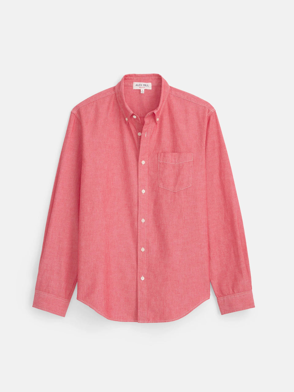 Alex Mill Mill Shirt in Washed Chambray - Red Chambray