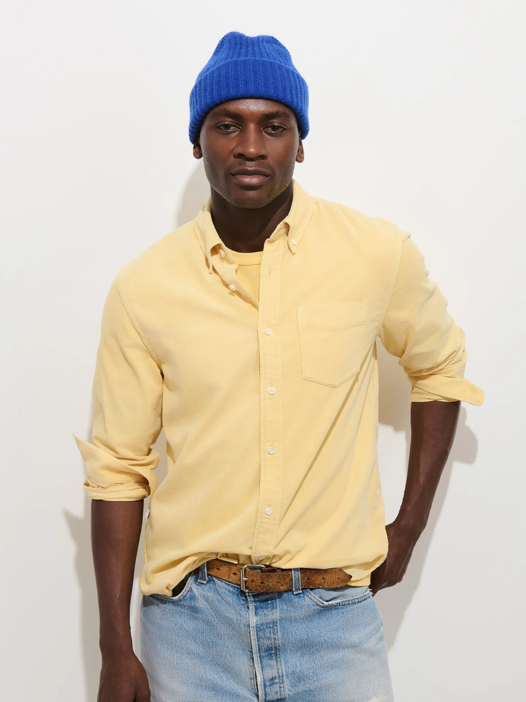 Alex Mill Mill Shirt in Fine Wale Corduroy - Butter