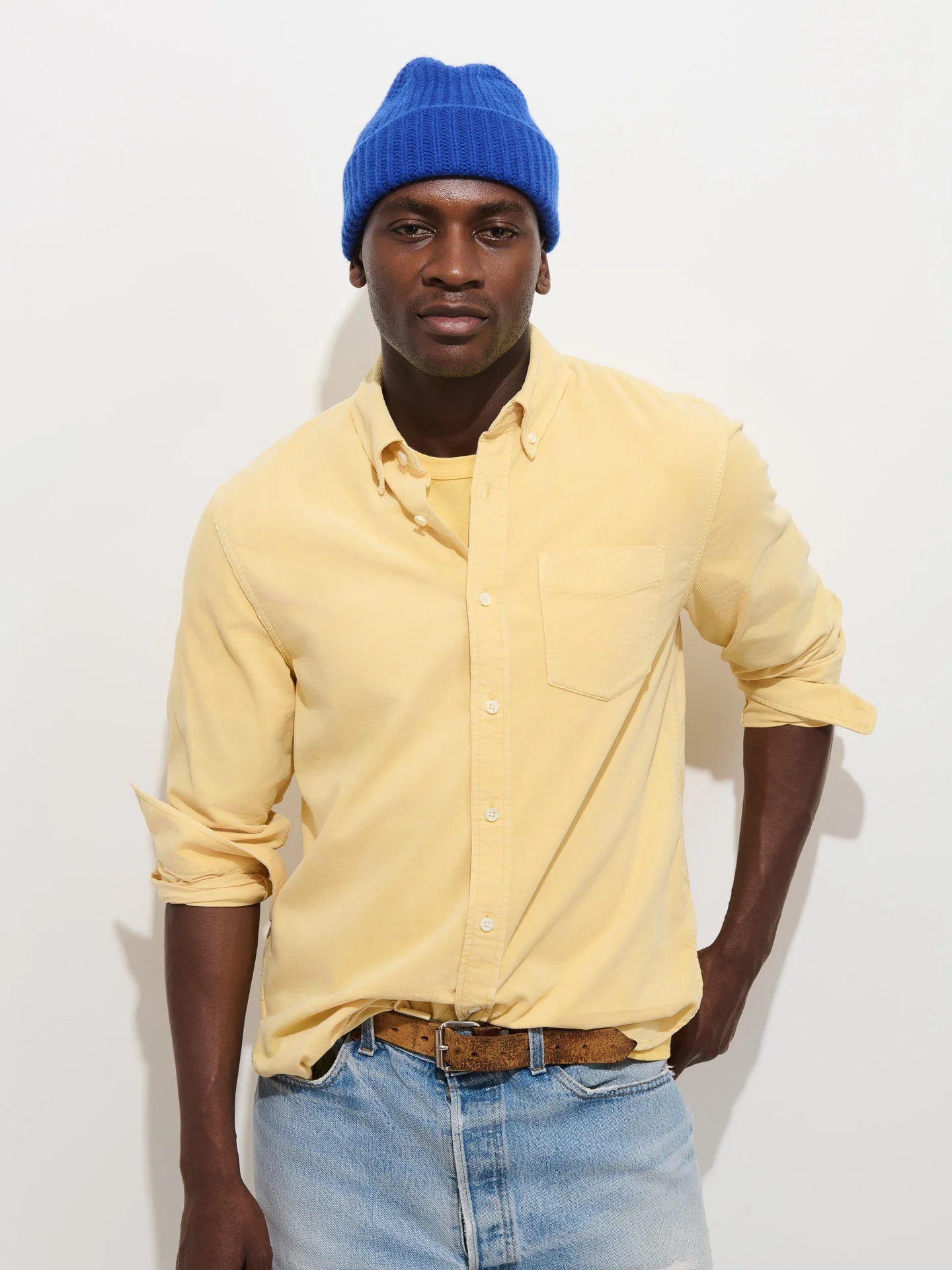 Alex Mill Mill Shirt in Fine Wale Corduroy - Butter