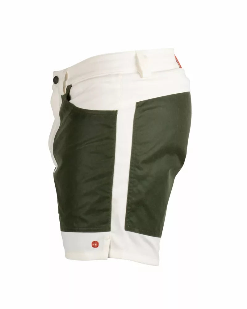 Amundsen 7-Incher Field Shorts - Off White/Green