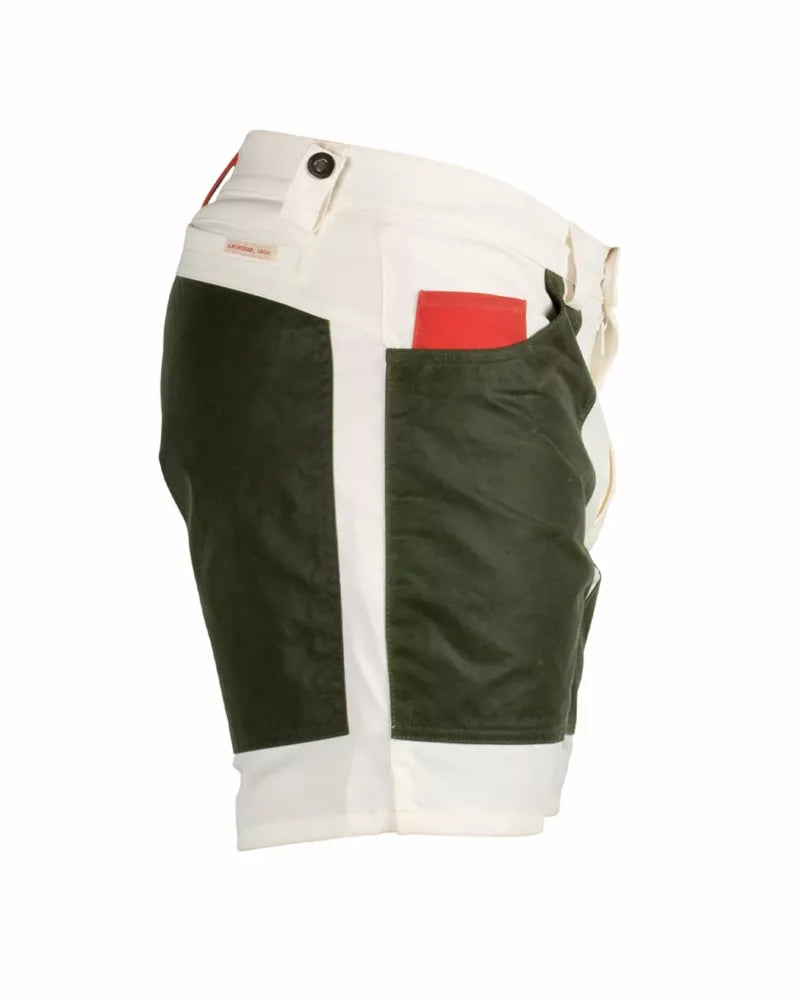 Amundsen 7-Incher Field Shorts - Off White/Green