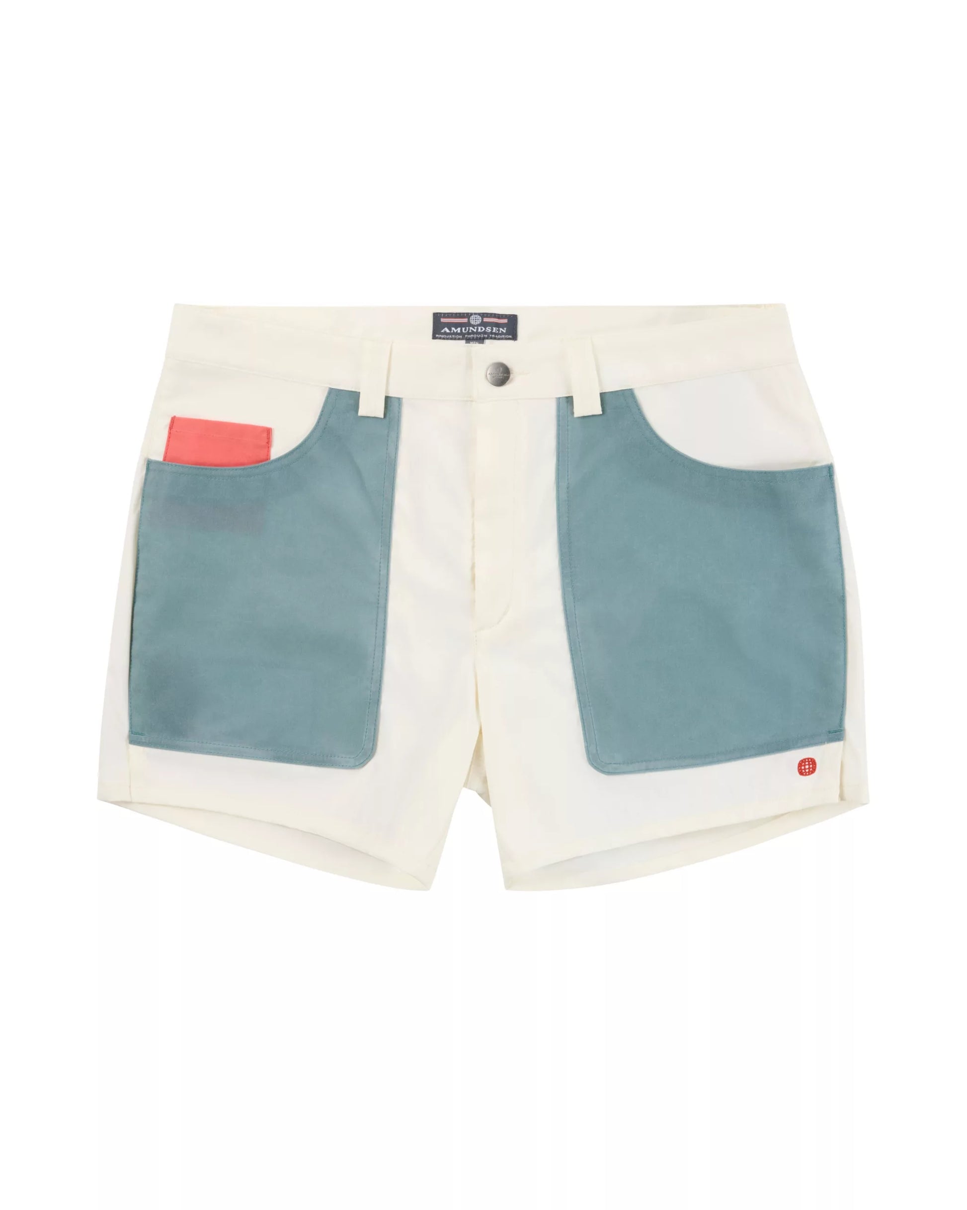 Amundsen 5-Incher Field Shorts - Off White/Stormy Blue