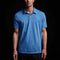James Perse Sueded Jersey Polo - Electric Blue Pigment