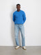 Alex Mill Jordan Sweater in Washed Cashmere - French Blue