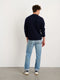 Alex Mill Jordan Sweater in Washed Cashmere - Navy
