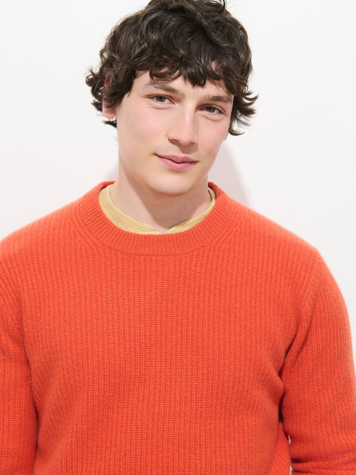 Alex Mill Jordan Sweater in Cashmere - Orange