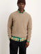 Alex Mill Jordan Sweater in Washed Cashmere - Taupe