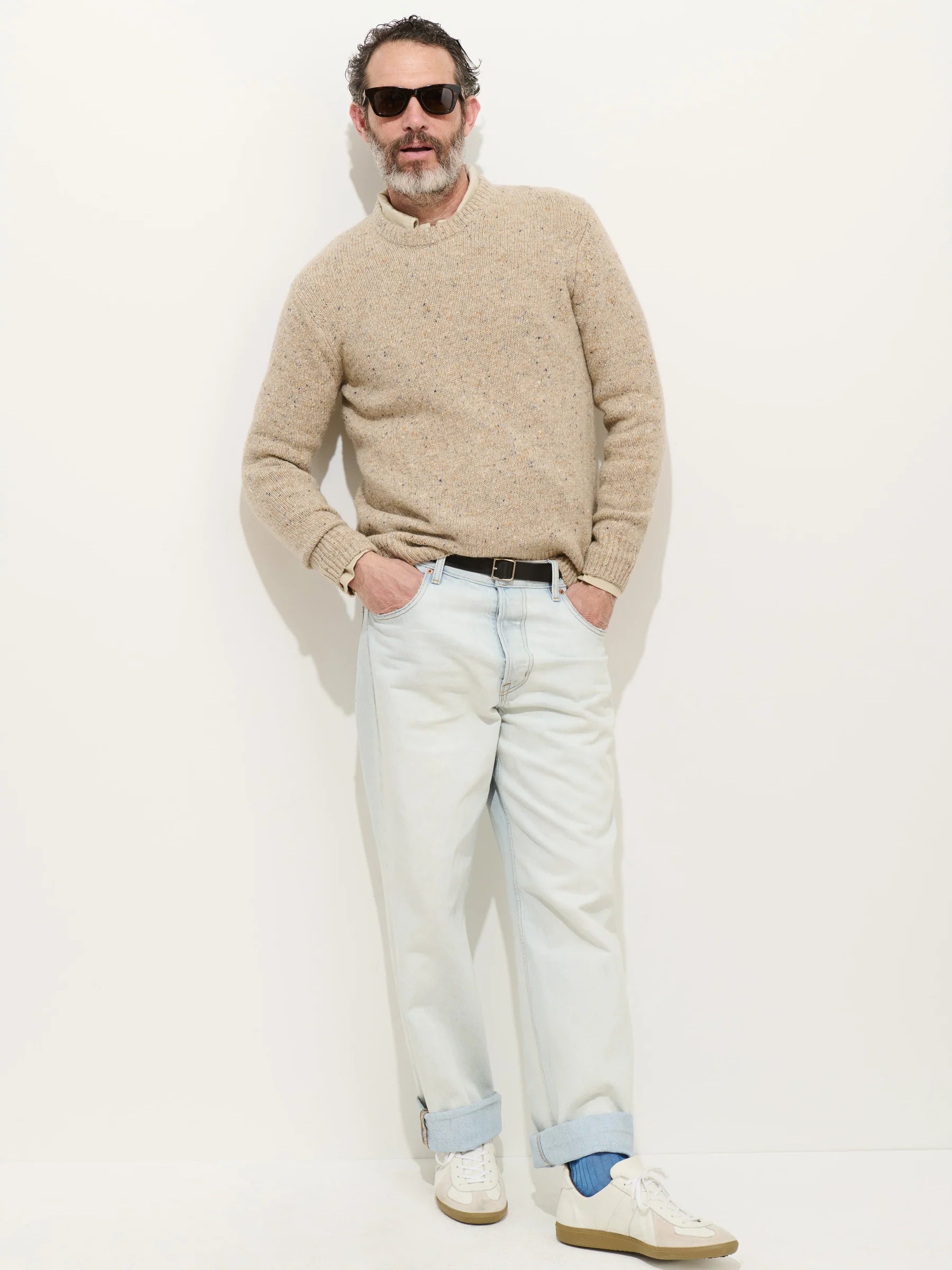 Alex Mill Donegal Crewneck Sweater - Oatmeal