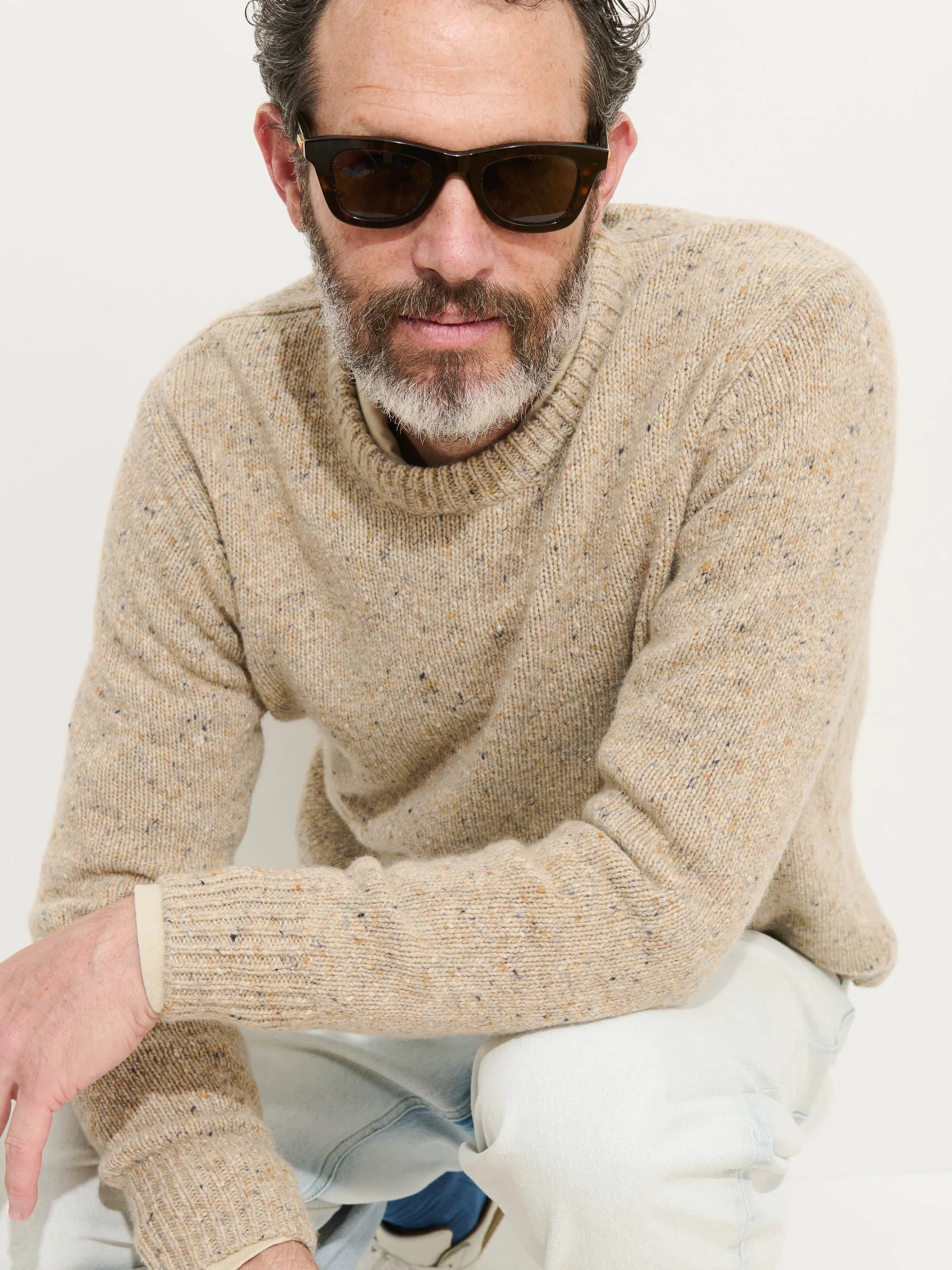 Alex Mill Donegal Crewneck Sweater - Oatmeal