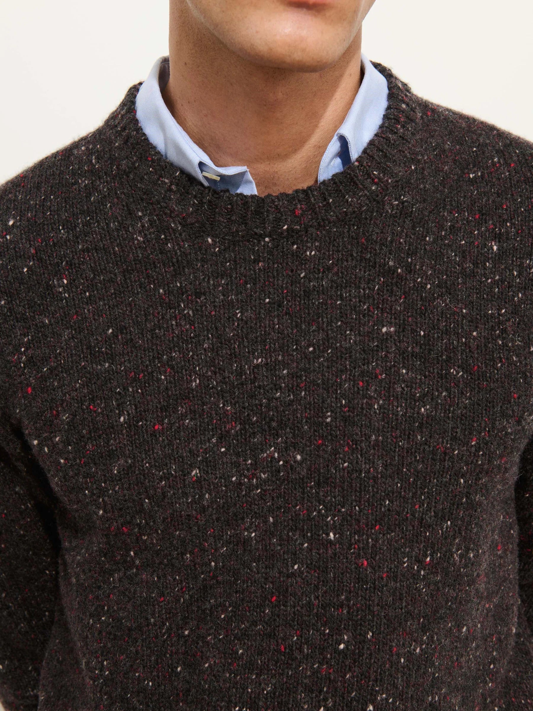 Alex Mill Donegal Crewneck Sweater - Pinot Noir