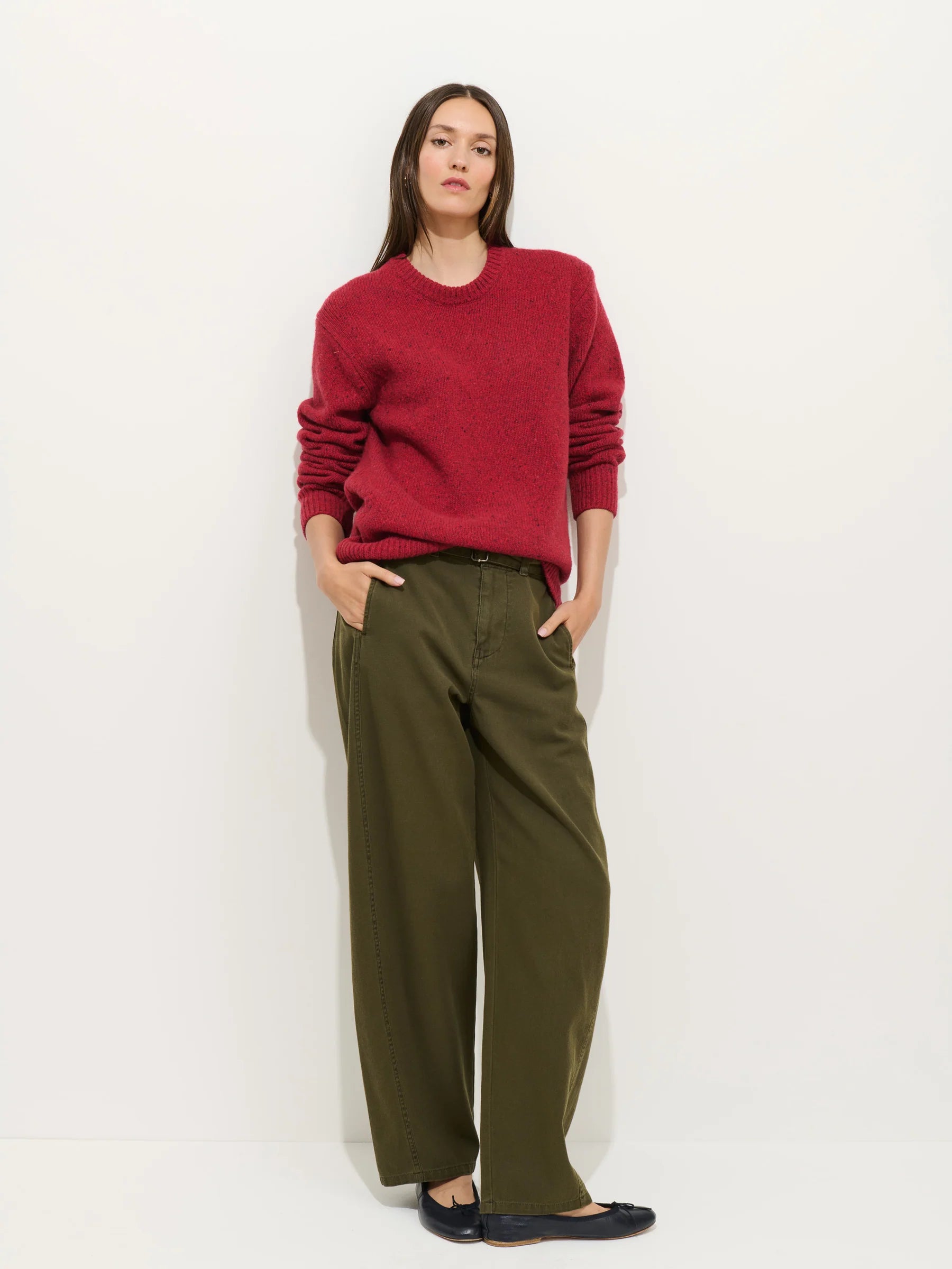 Alex Mill 9th Street Pant- Military Green