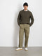 Alex Mill Benji Crew Neck Sweater - Heather Olive