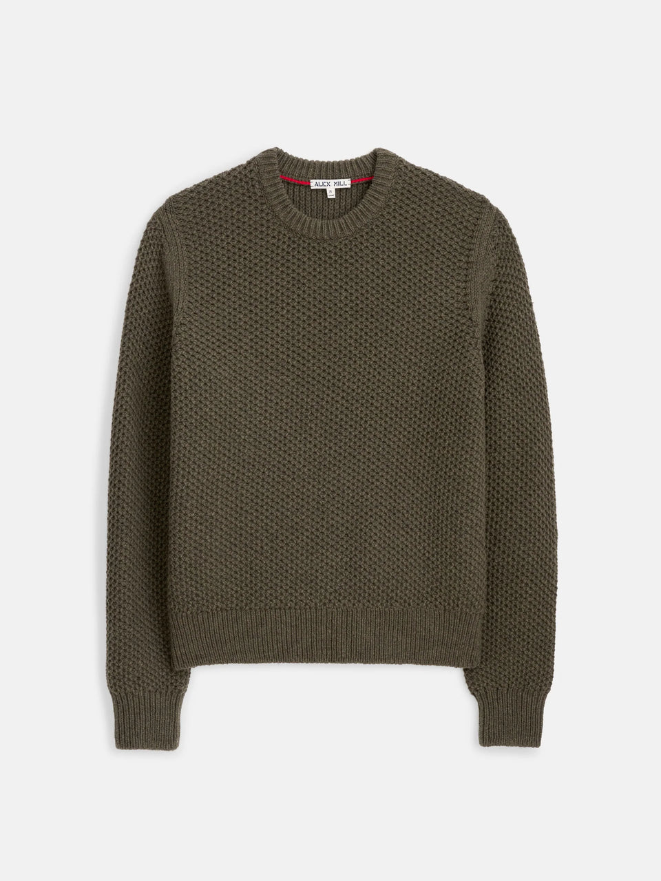 Alex Mill Benji Crew Neck Sweater - Heather Olive