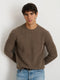 Alex Mill Jordan Sweater in Washed Cashmere - Heather Walnut