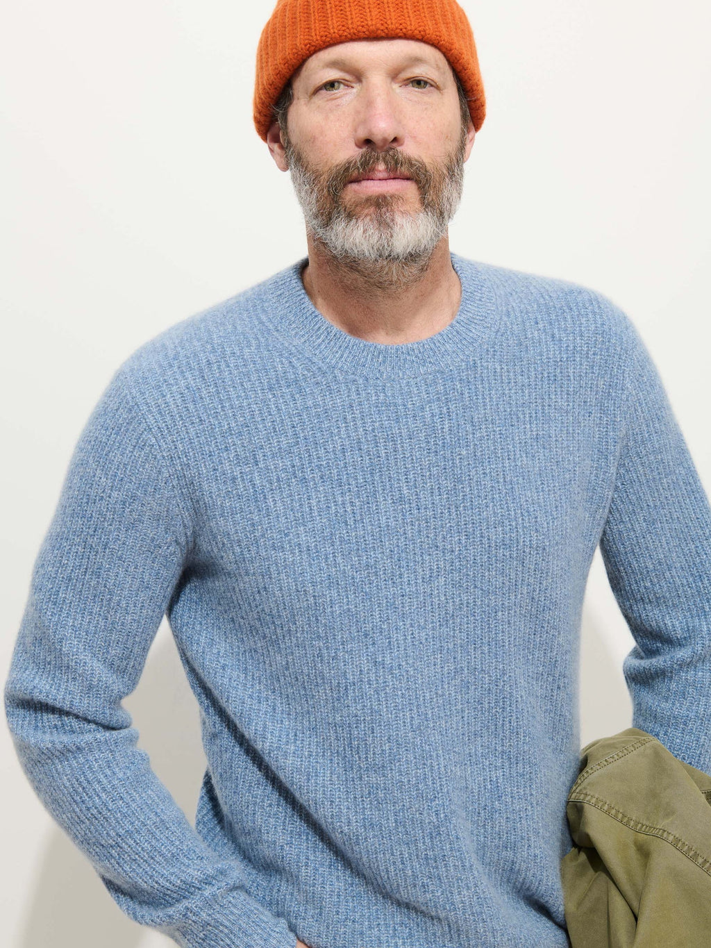 Alex Mill Jordan Sweater in Cashmere - Marled Stonewash