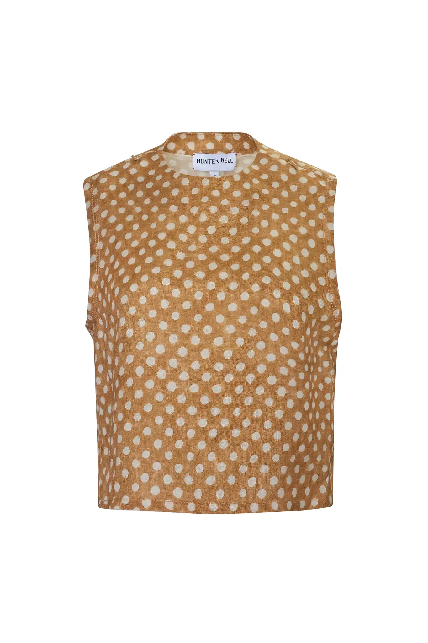 Hunter Bell Manning Top - Coconut Sand Dot