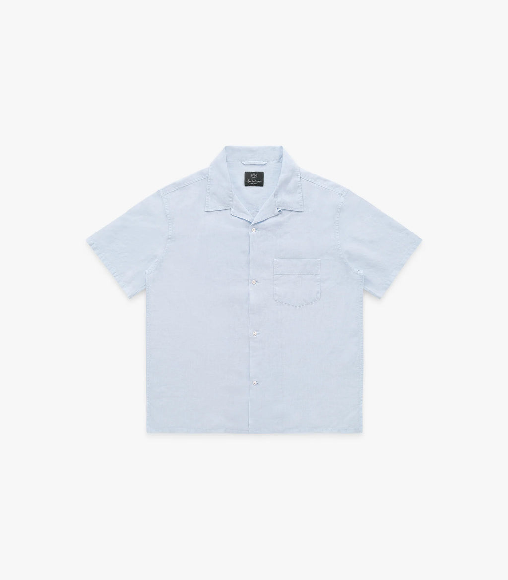 Knickerbocker Marina Linen Shirt - Sky