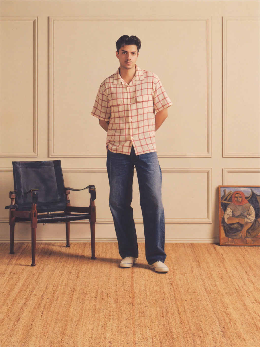 Knickerbocker Penny Loom Cotton Shirt S/S - Ecru
