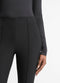 Vince Mid-Rise Pintuck Crop Flare Pant in Black