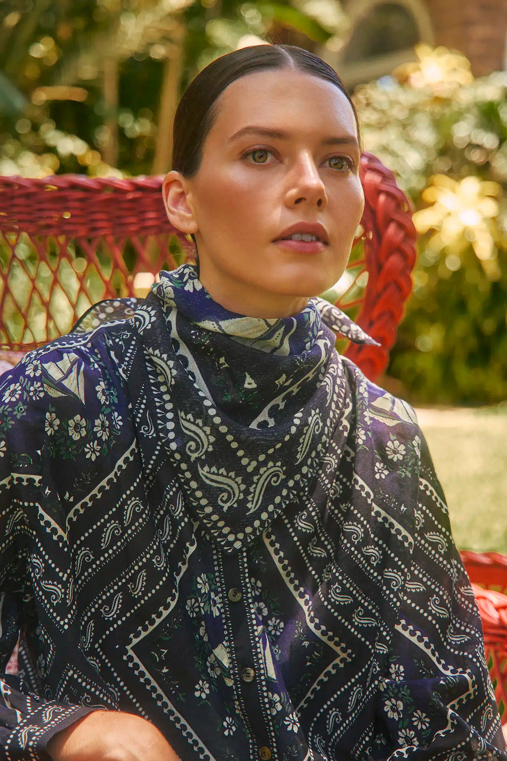 Hunter Bell Printed Scarf - Bon Voyage