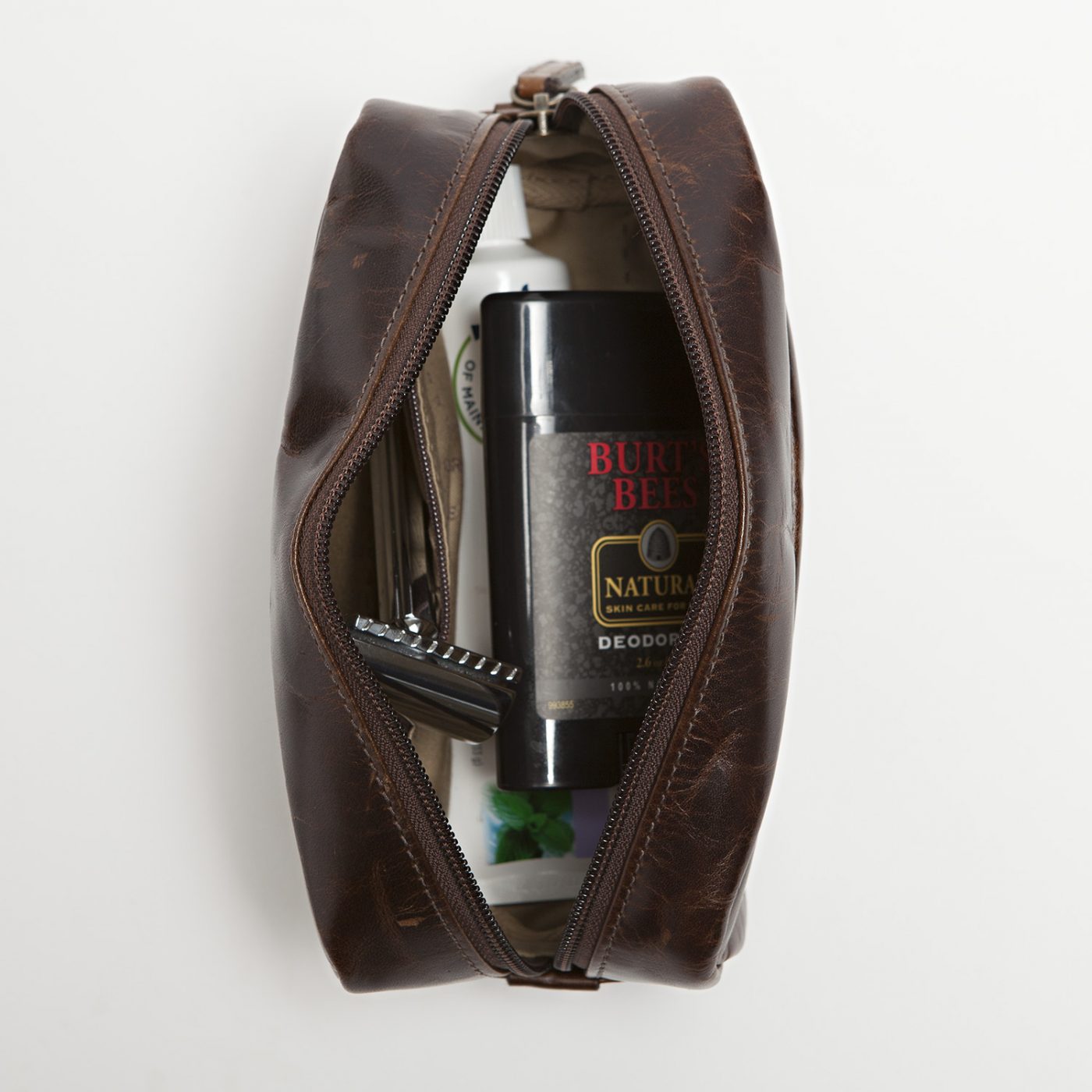 Moore and Giles George Mini Wash Kit - Brompton Brown