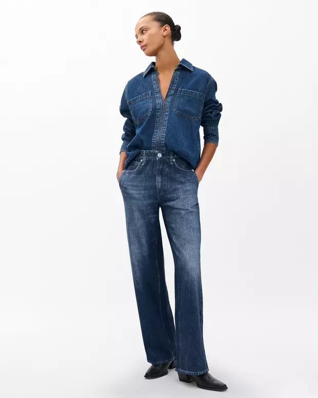 Miramar Wide-Leg Pant - Petra