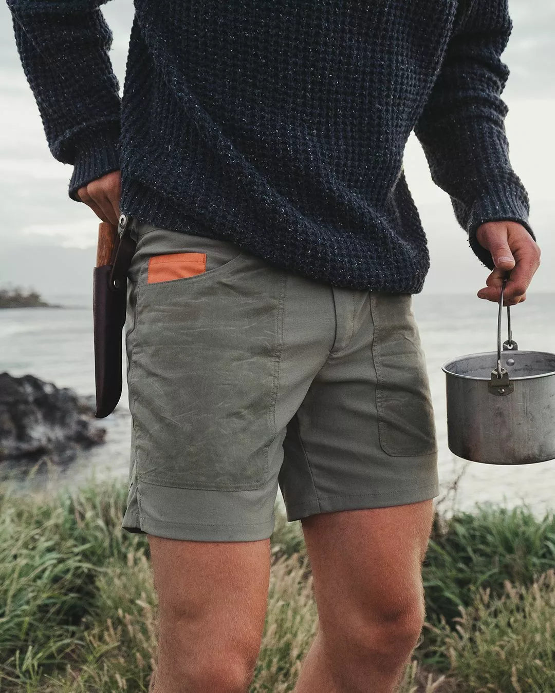 Amundsen 7-Incher Field Shorts - Off White/Green