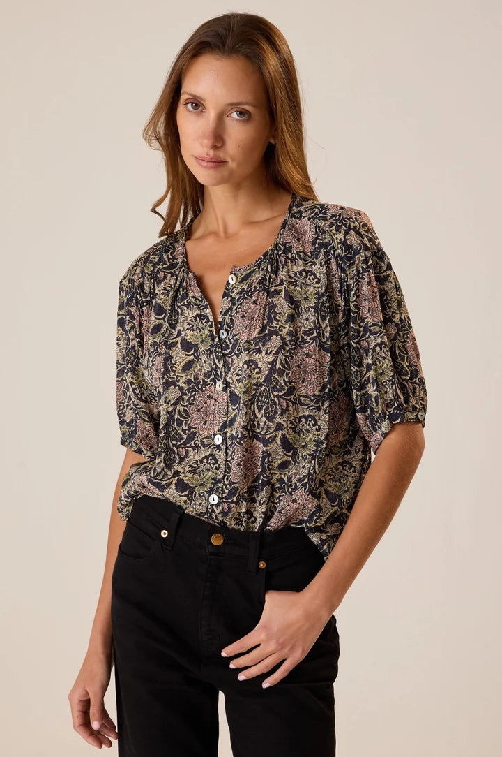 Natalie Martin Violet Top - Botanica Dusk
