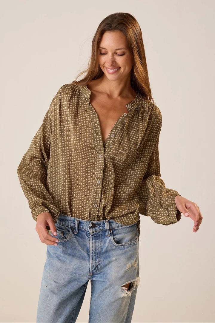 Natalie Martin Tolan Skirt - Martini Olive