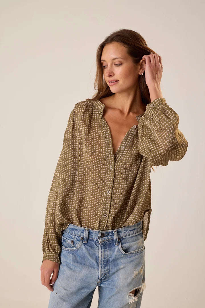 Natalie Martin Tolan Skirt - Martini Olive