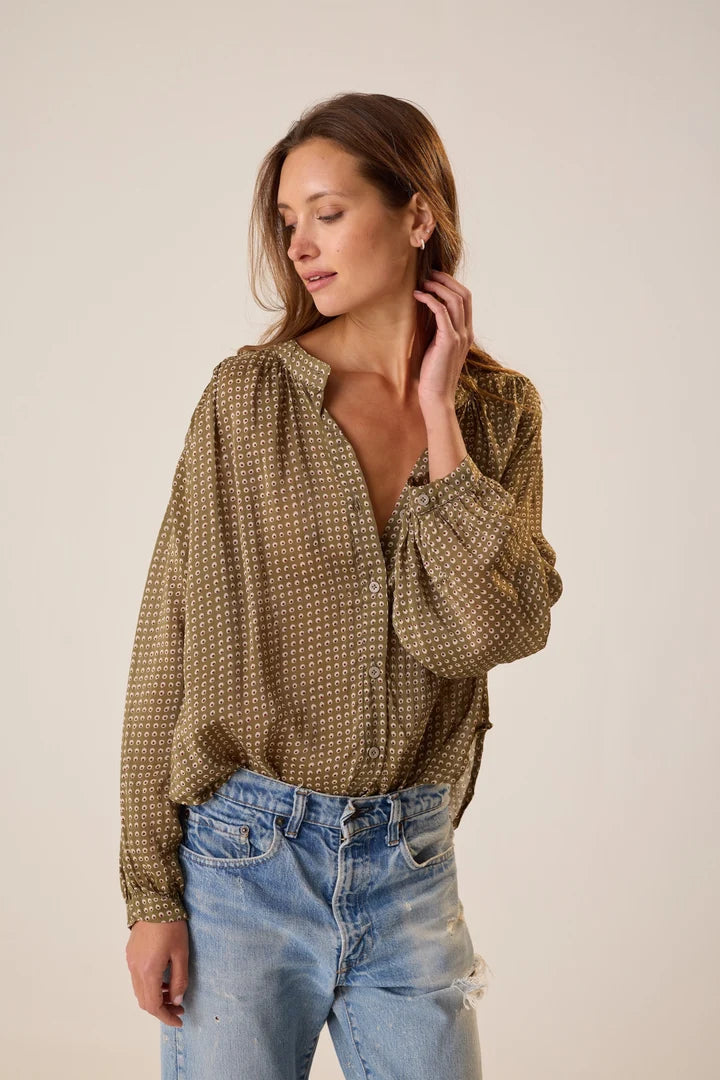 Natalie Martin Tolan Skirt - Martini Olive