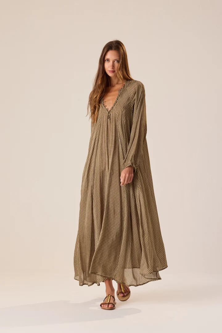 Natalie Martin Fiore Maxi - Martini Olive