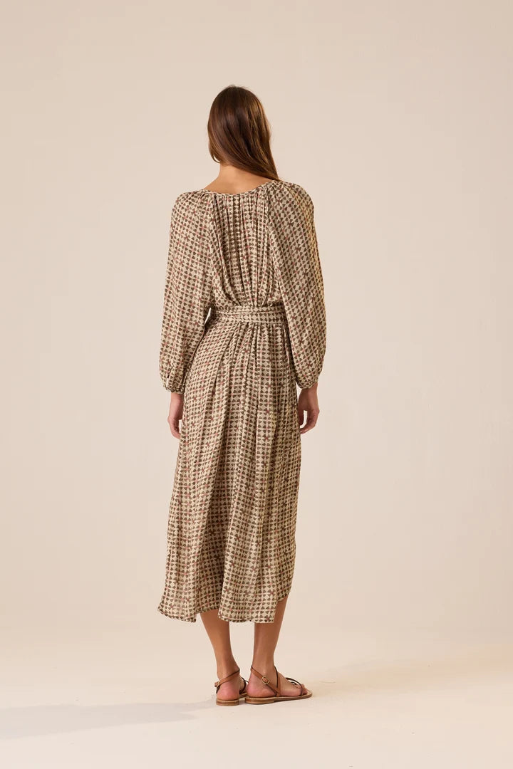 Natalie Martin Alex Midi with Sash - Zellige Limestone