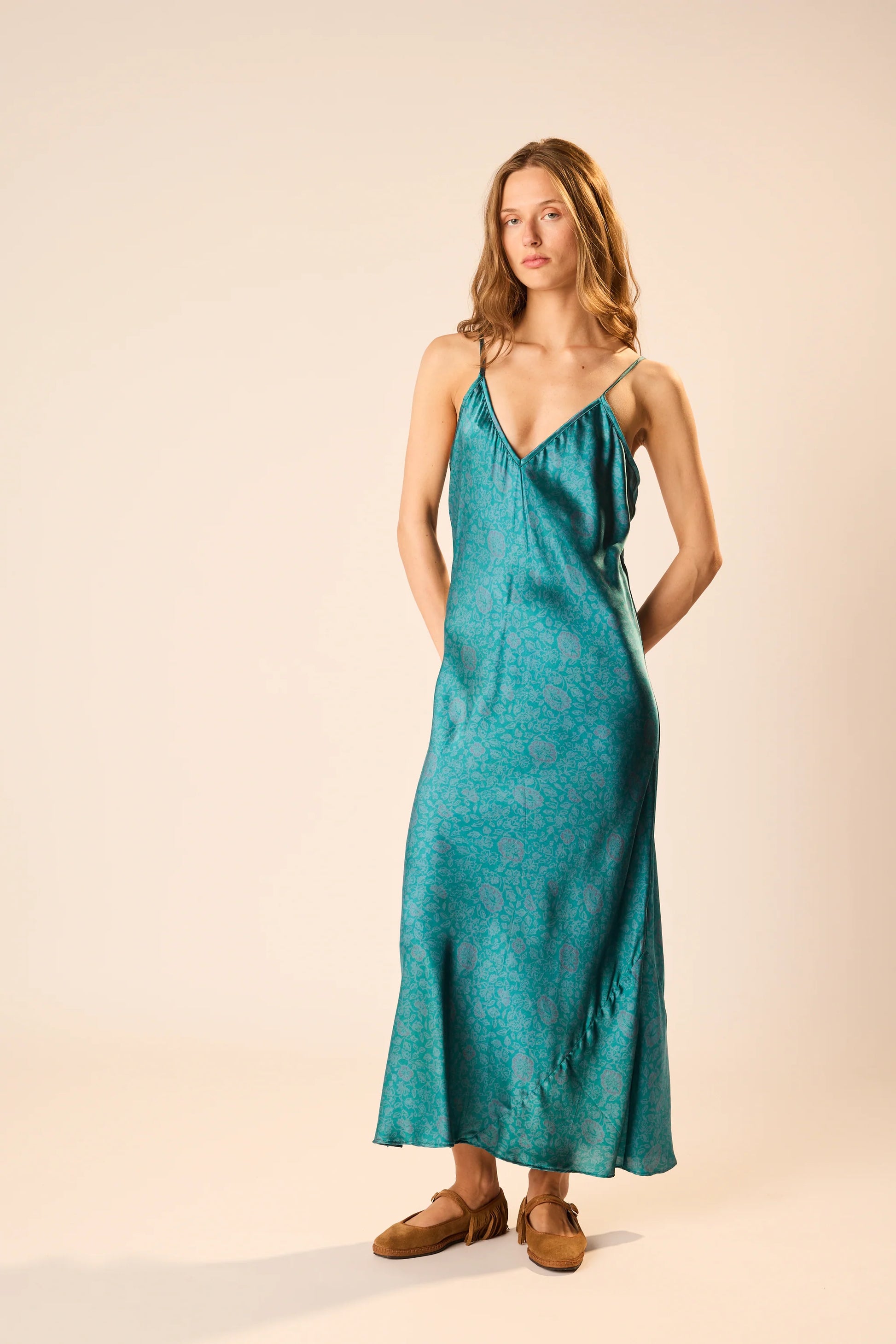 Natalie Martin Dakota Dress - Heritage Floral Opal S Natalie Martin Dakota Dress - Heritage Floral Opal S