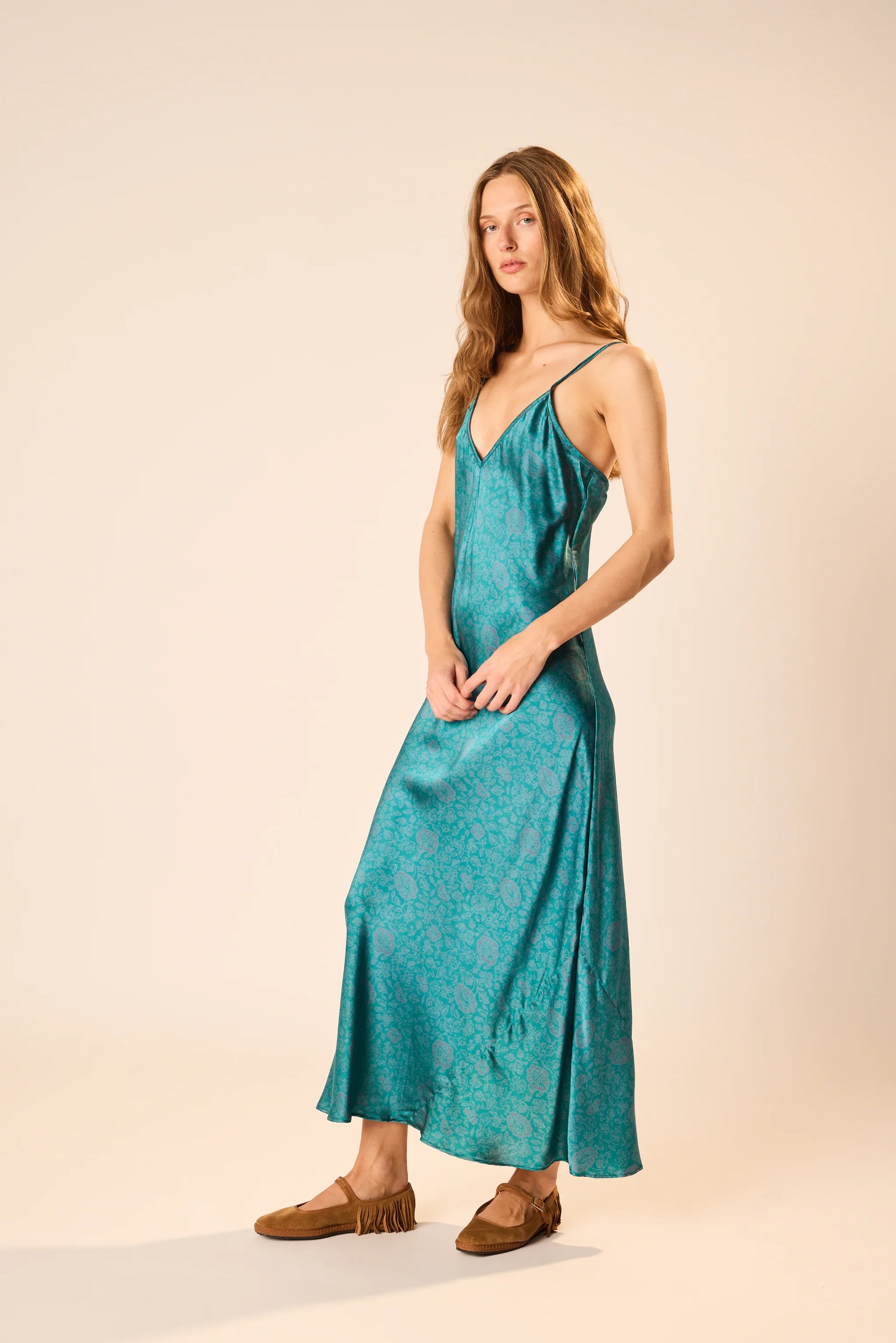 Natalie Martin Dakota Dress - Heritage Floral Opal