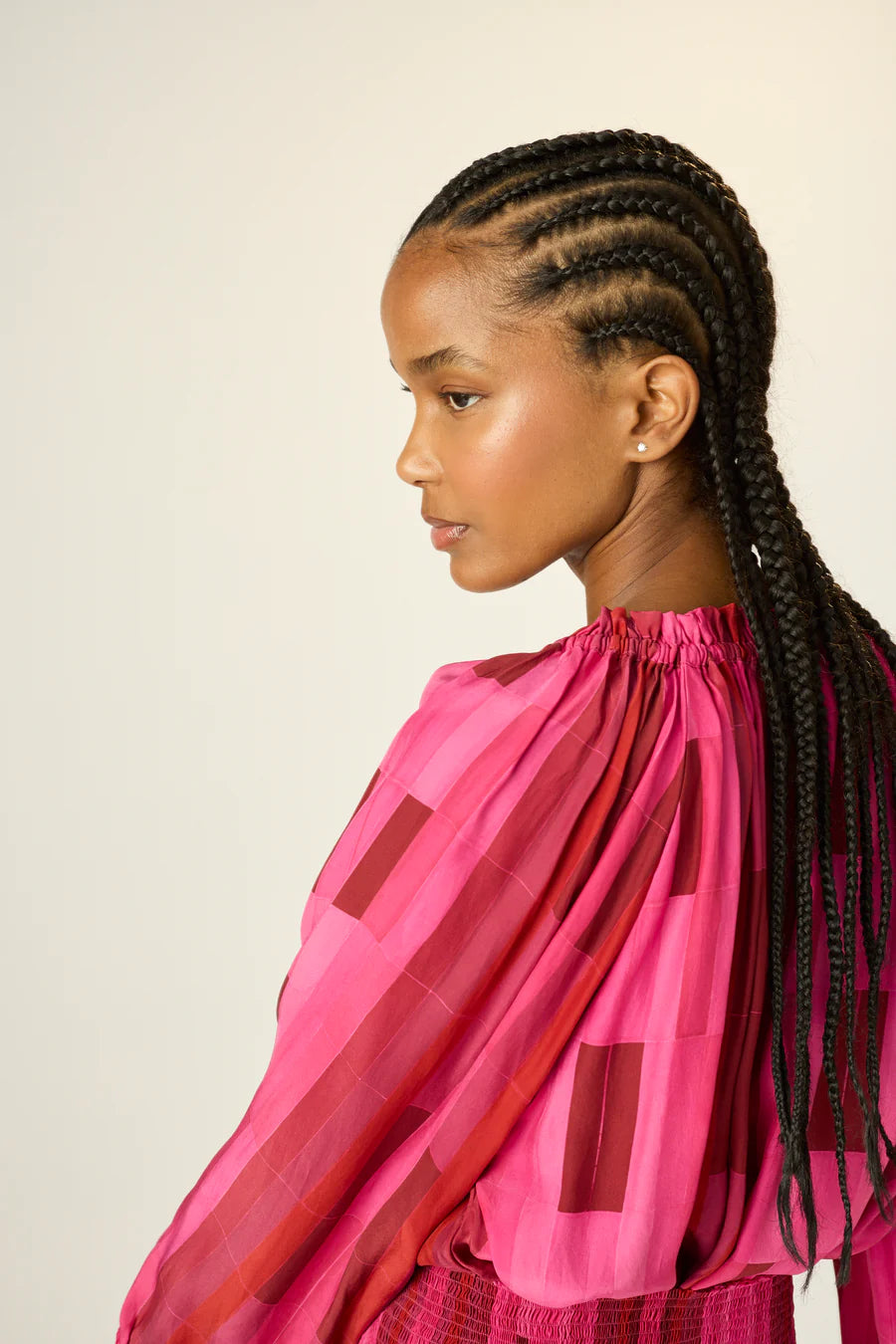 Natalie Martin Ashley Top - Sea Glass Silk Pink