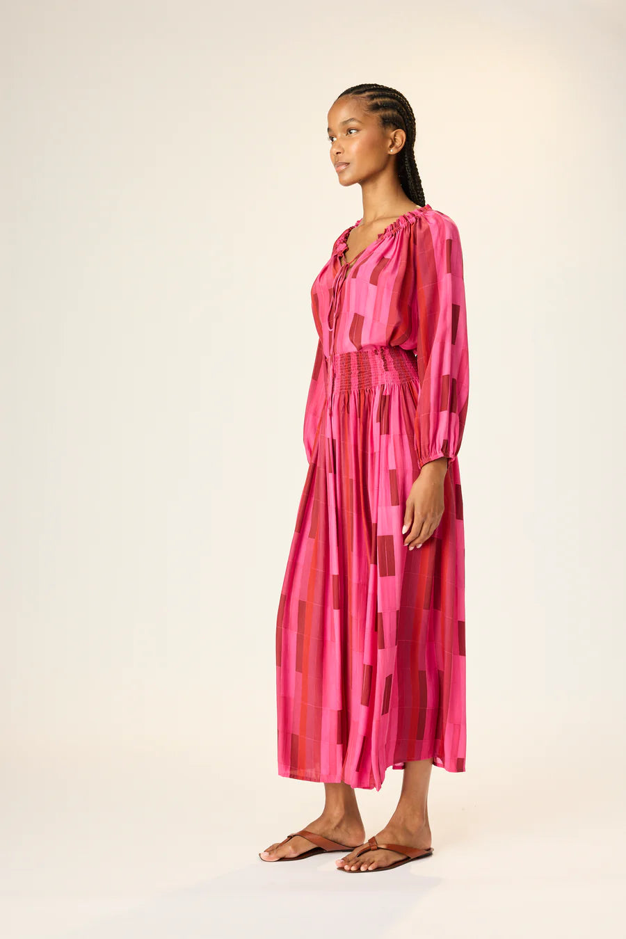 Natalie Martin Ashley Top - Sea Glass Silk Pink