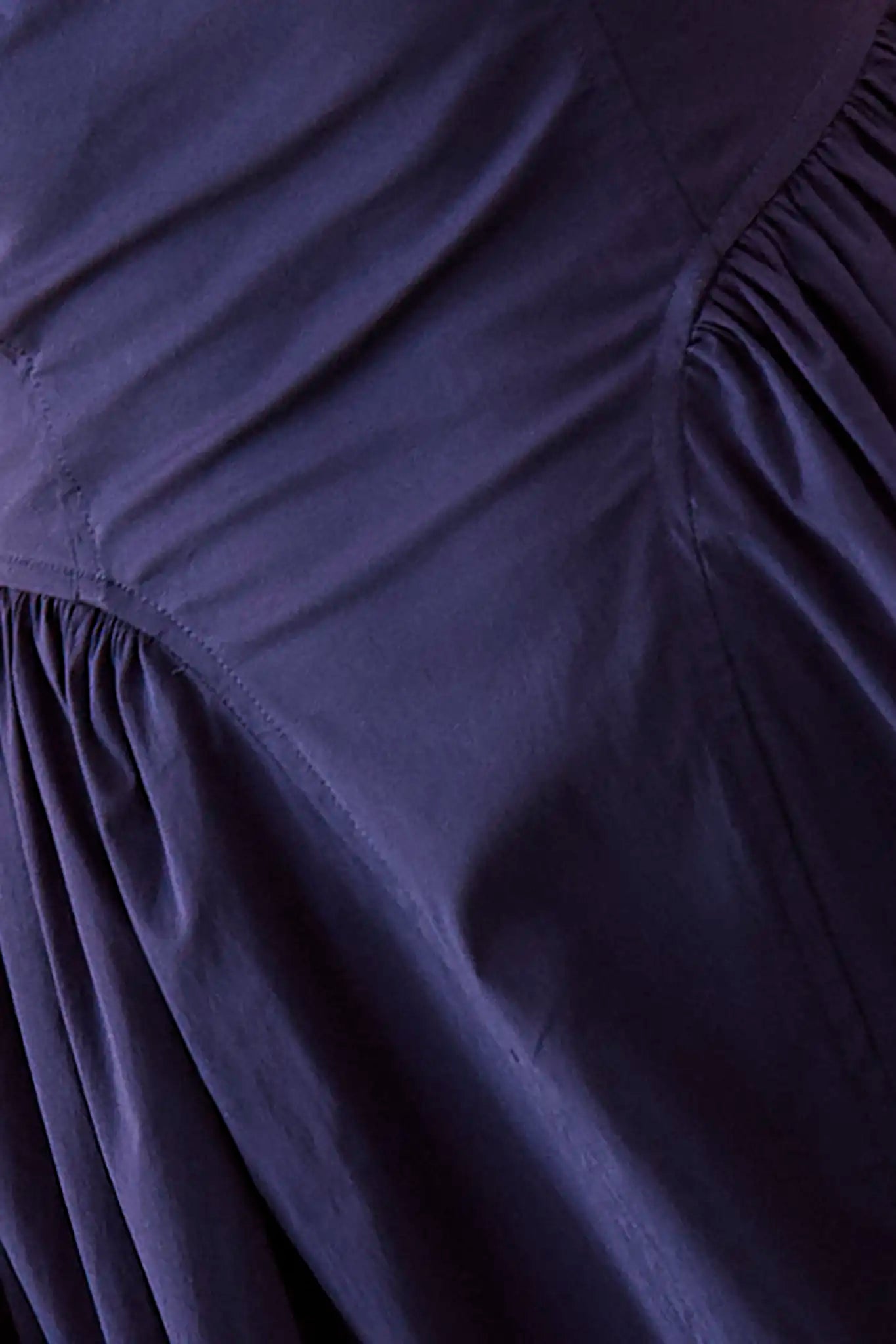 Hunter Bell Nantucket Dress Sleeveless Navy Fitted Bustier Midi Dress