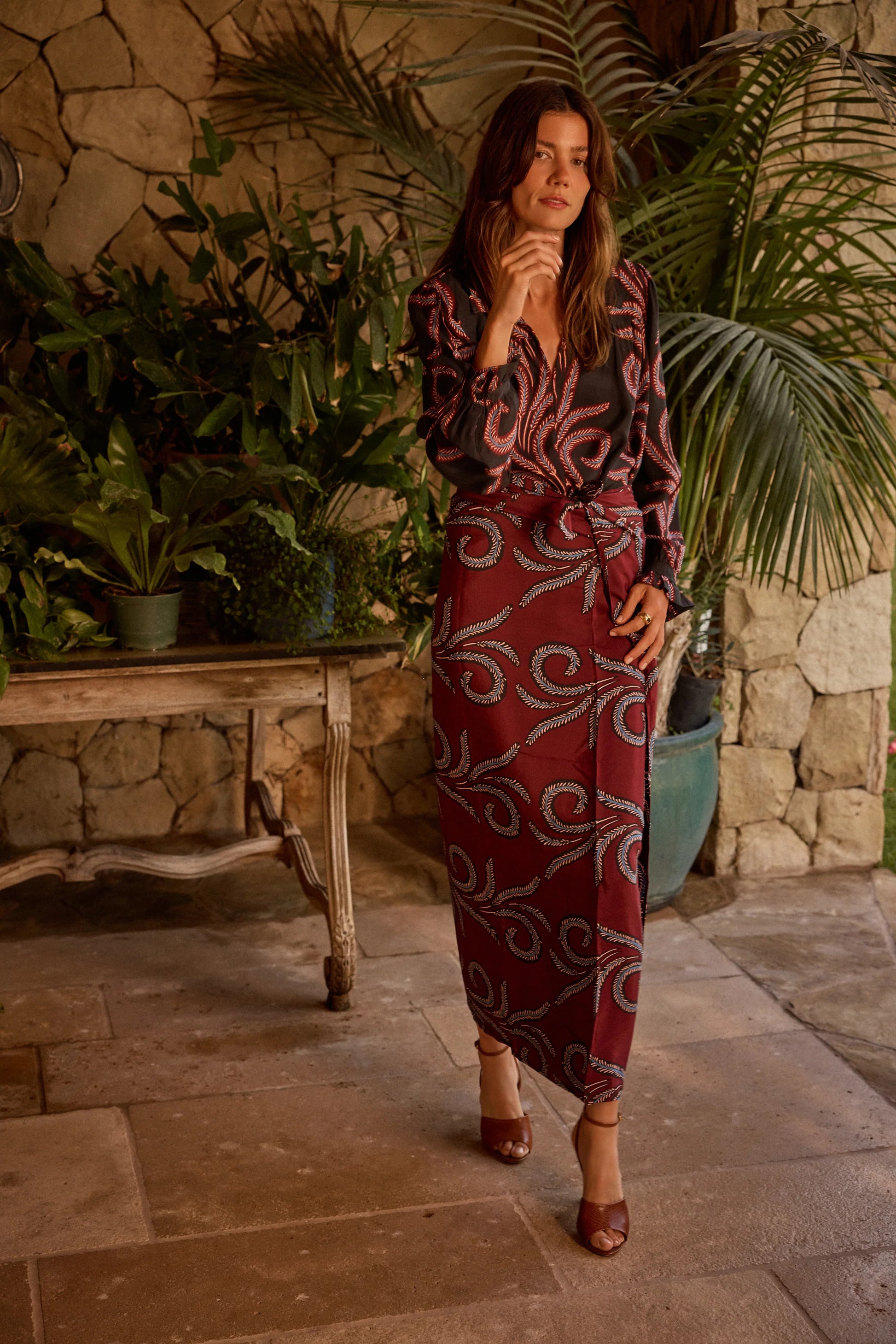 Natalie Martin Georgia Top - Black Feather