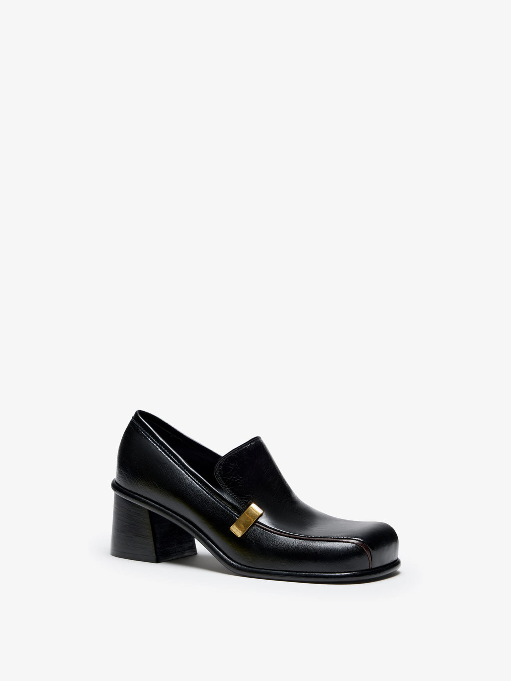 Proenza Schouler Esme Loafers in Nappa Latex - Black