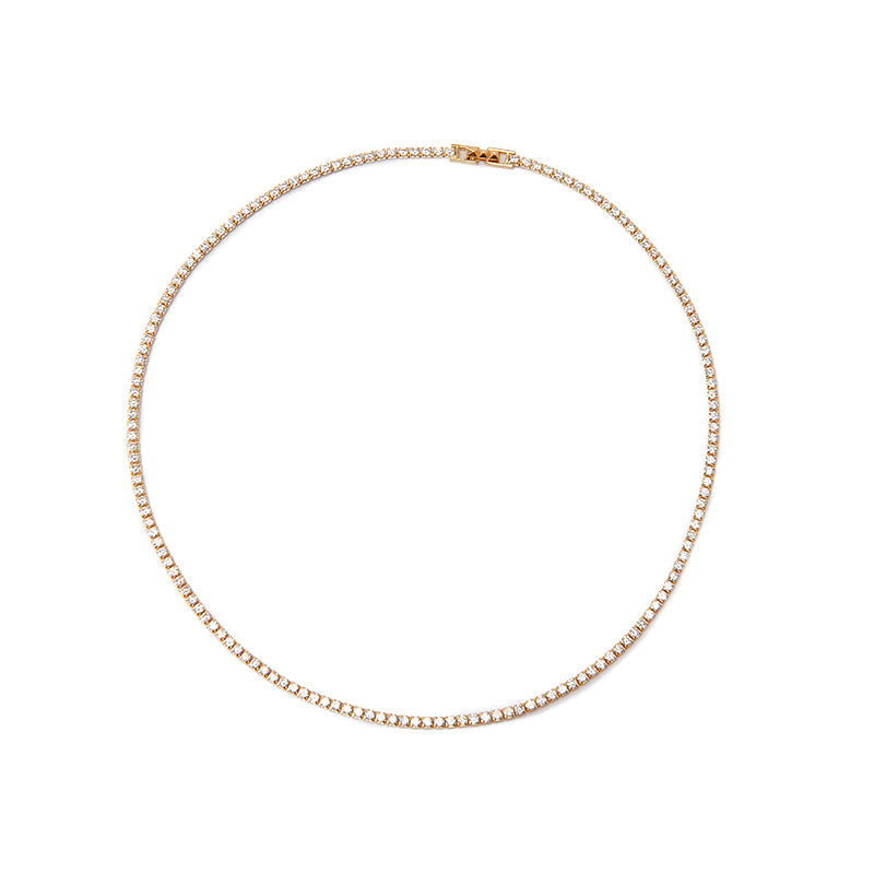 Nickho Rey Gold Tish Tennis Necklace