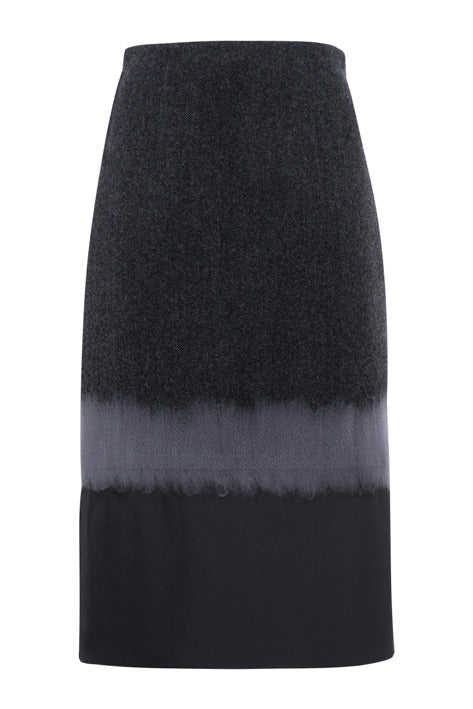Tela Nori Skirt  - Melange Grey & Beige