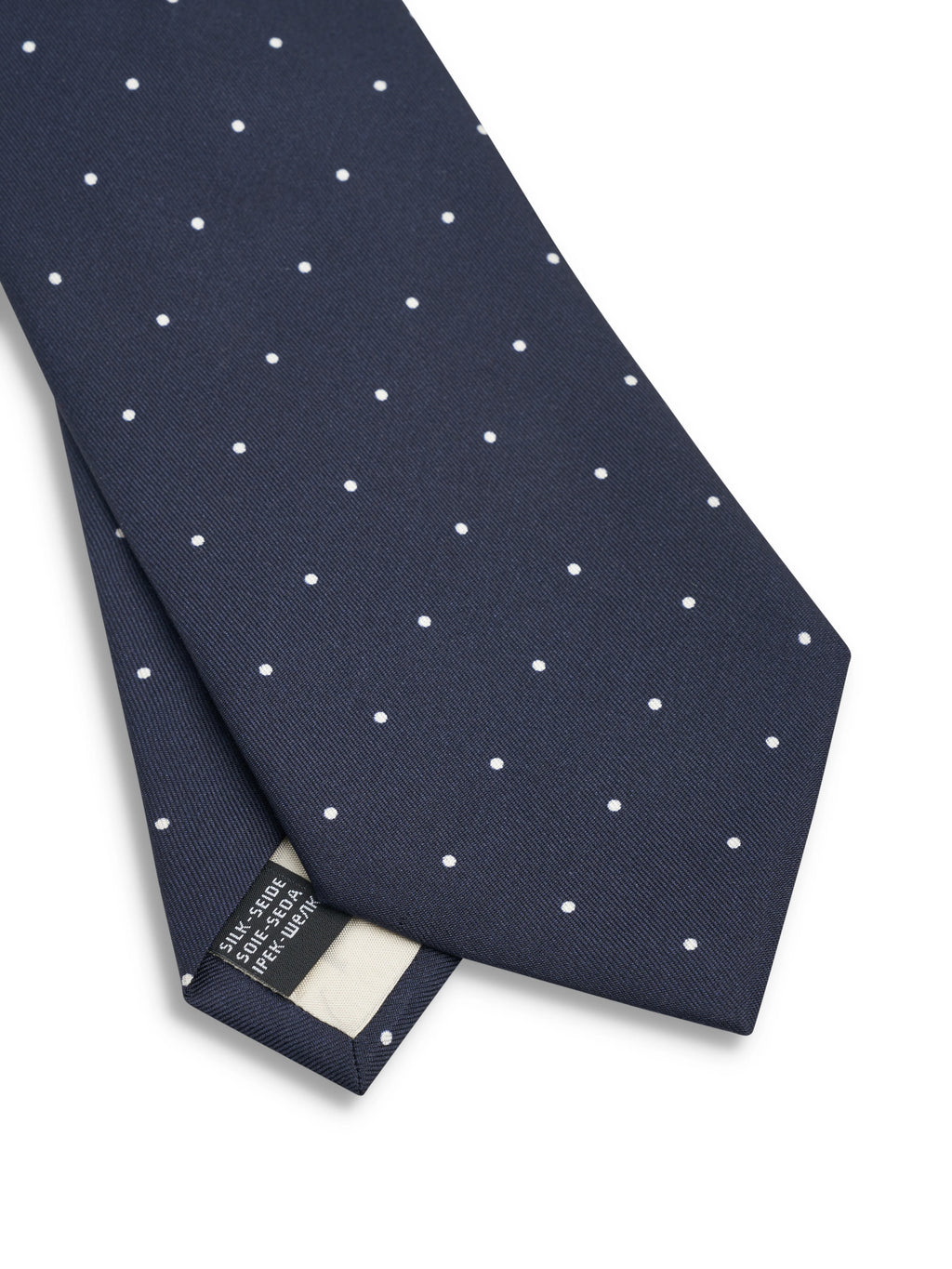 Oliver Spencer Tie Spot Navy