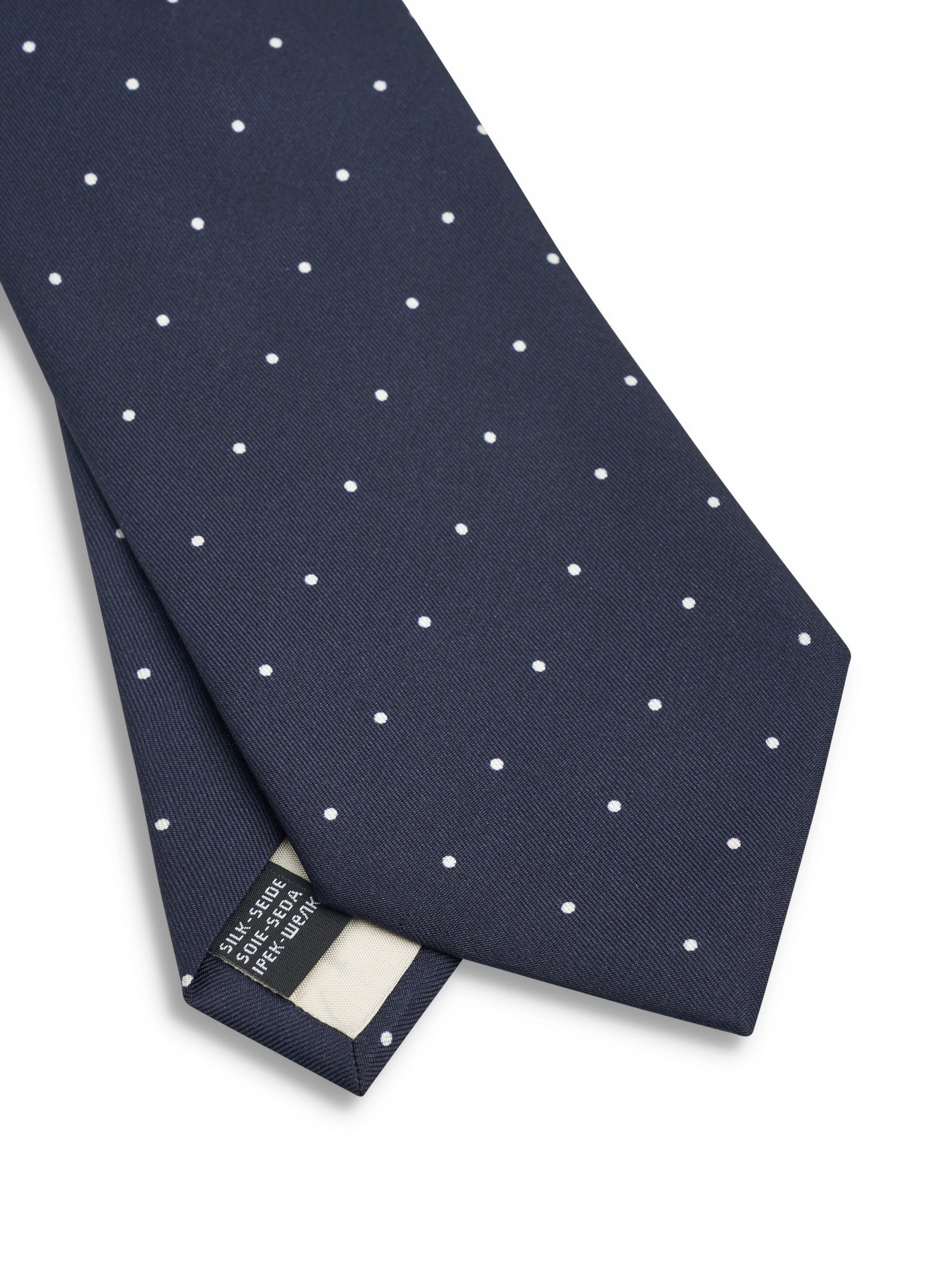 Oliver Spencer Tie Spot Navy