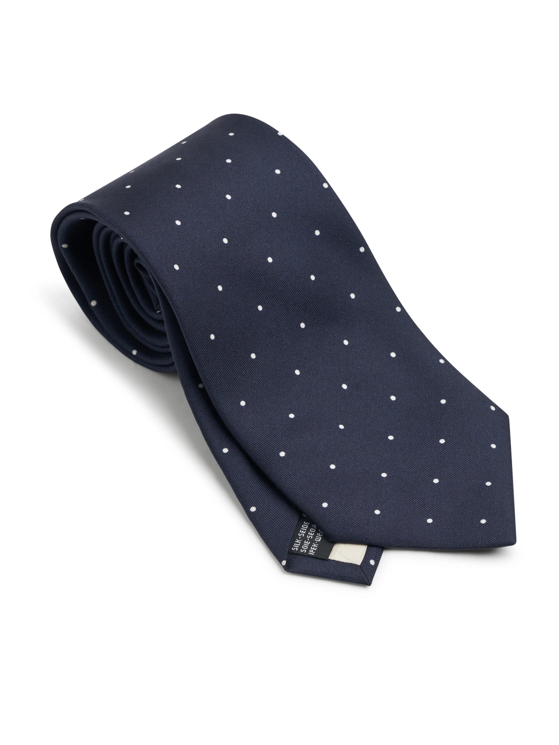 Oliver Spencer Tie Spot Navy