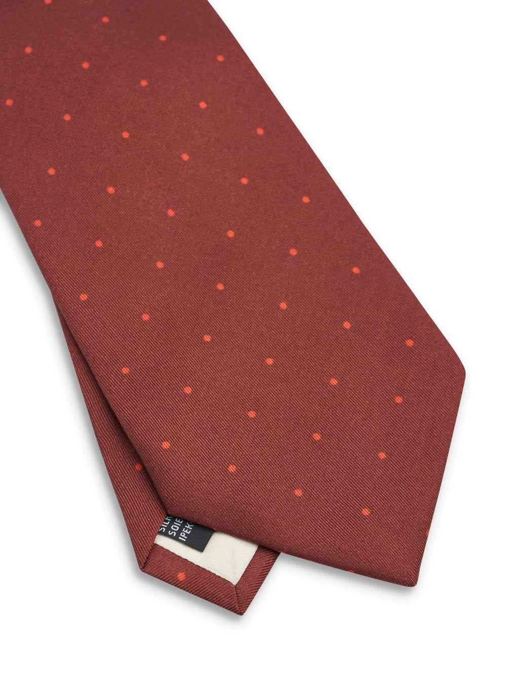 Oliver Spencer Tie Spot Red