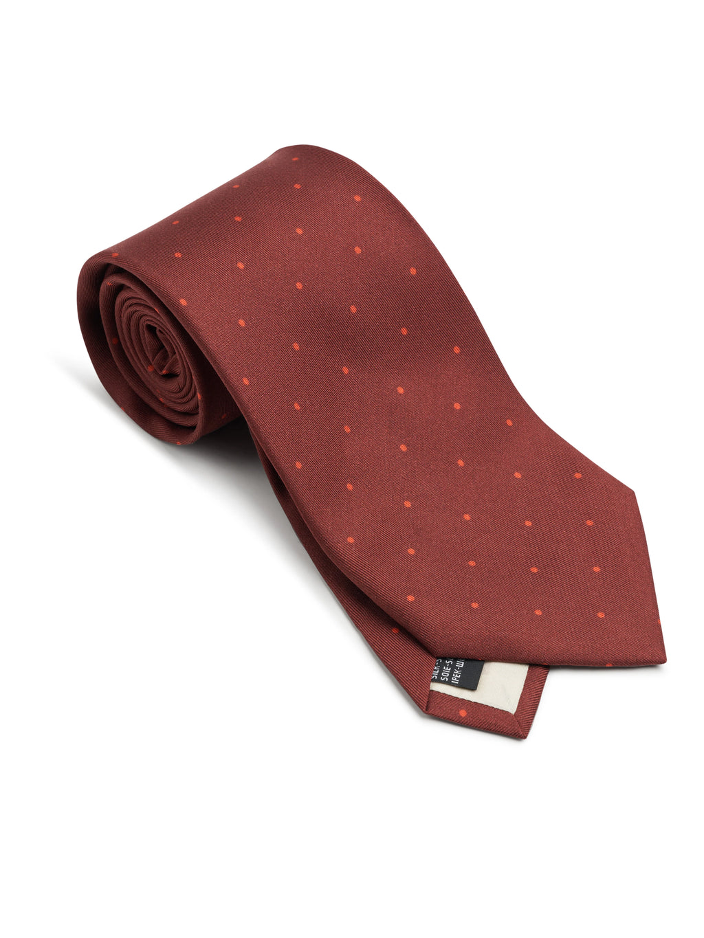 Oliver Spencer Tie Spot Red