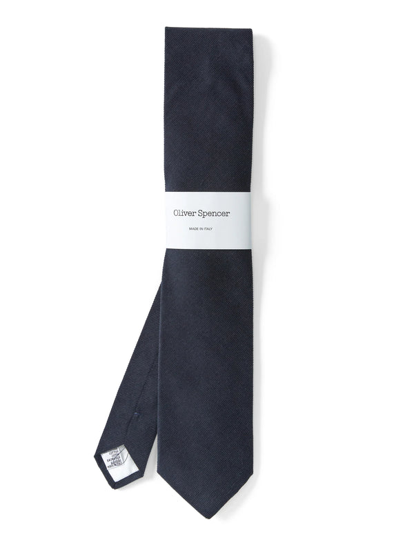 Oliver Spencer Mercy Cord Tie - Navy